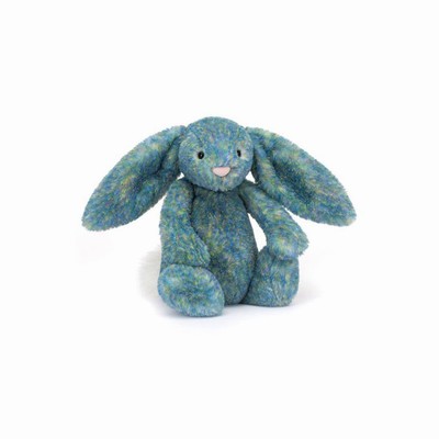 Jellycat Bashful Luxe Azure Bunnies New Zealand | WITUD0163